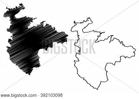 Northern Region (republic Of Malta, Island, Archipelago, Regions Of Malta) Map Vector Illustration, 