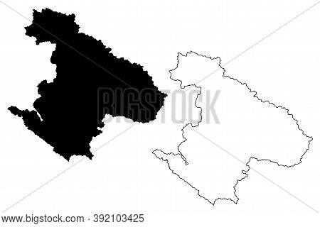 Karnali Province (federal Democratic Republic Of Nepal, Administrative Divisions) Map Vector Illustr