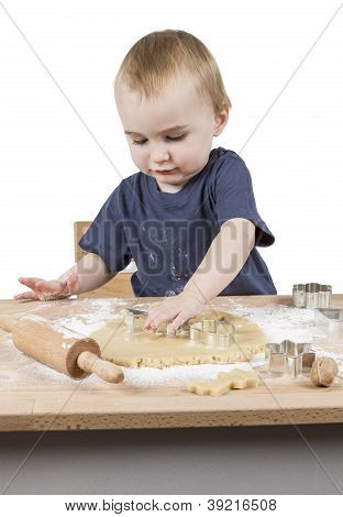 Kind machen Cookies