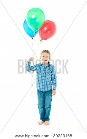 Il ragazzo con palloncini