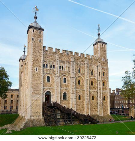 La torre bianca presso la torre di Londra, in Inghilterra