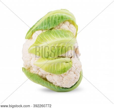 Cauliflower Isolated On White Background Choux, Health, Green, White, Background, Summer,