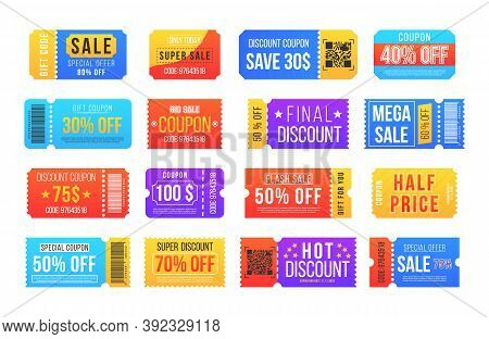 Vintage Cinema Ticket Concert And Festival Event, Movie Theater Coupon. Half Price Offer, Promo Code