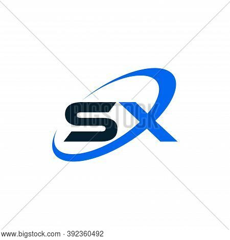 Initial Letter Sx Logo Template Design.isolated On White Background