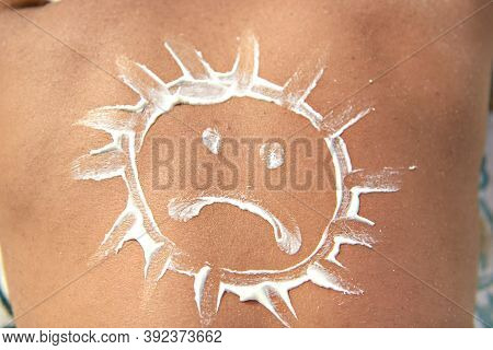 A Man With Ungry Sun On His Back