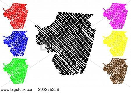 Cumberland County, Kentucky (u.s. County, United States Of America, Usa, U.s., Us) Map Vector Illust