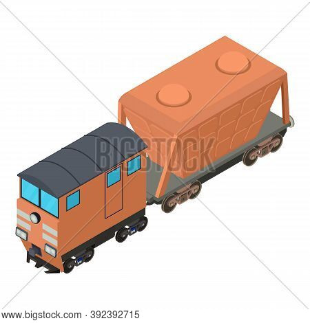 Hopper Car Icon. Isometric Illustration Of Hopper Car Vector Icon For Web