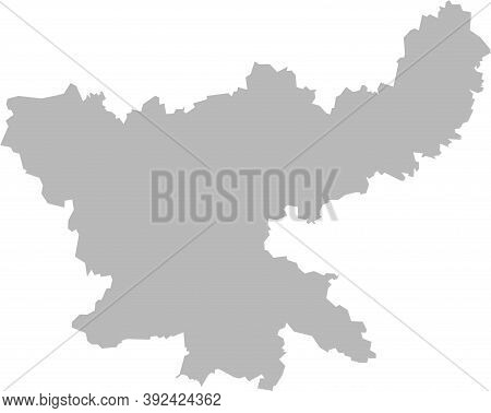 Jharkhand Indian State Map. Light Gray Background. Business Concepts Graphics Design.