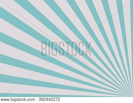 Sunlight Wide Horizontal Background. Blue And Greycolor Burst Background.