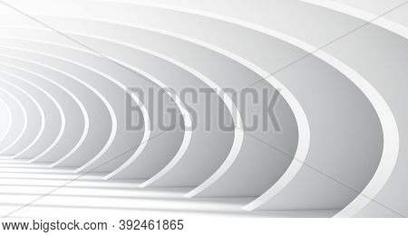 White Futuristic Background. 3d Rendering. Abstarct Background.