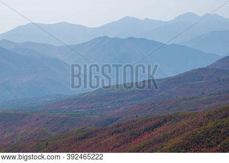 Photo Of Fall, Autumn Colors. Alpine Loop Scenic Drive, Ut, Usa.
