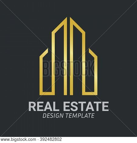 Real Estate Business Logo And Icon Template Creative Design Vector.