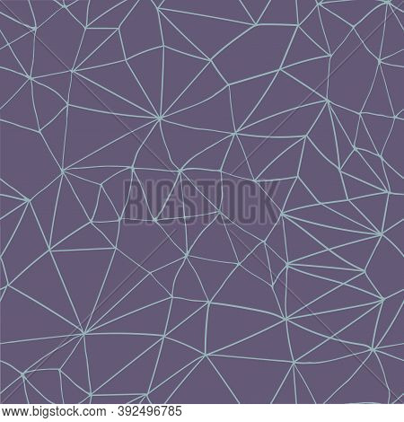 Seamless Vector Pattern With Polygonal Graphic Geometric Lines.