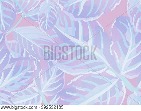 Romantic Botanical Vector Background. Rose Leaves Seamless Pattern. Repeated Spring Peony Wallpaper.
