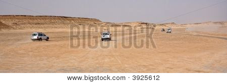 Jeeps  In Desert