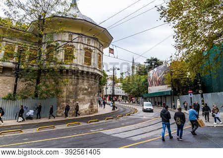 Editorial, Istanbul, Turkey, Alemdar Caddesi, Road By Topkapi