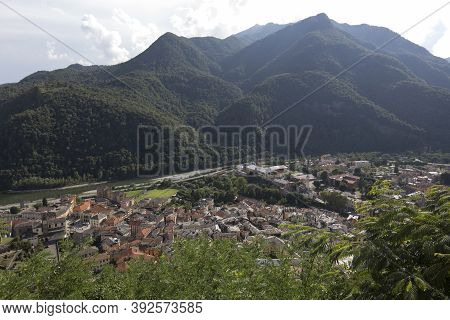 Bormio, A View From Mountain During Summer, Italy