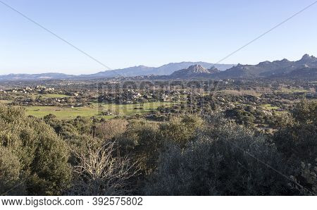 View Of Landscape In Sardinia During Winter