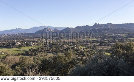 View Of Landscape In Sardinia During Winter