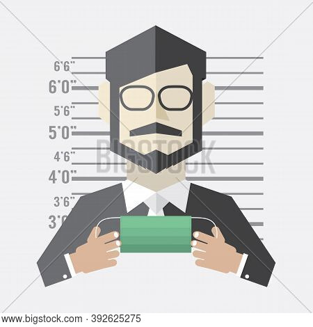 Man Holding Medical Mask Coronavirus Outbreak Prisoner Icon, 2020 Will Be The Year The Coronavirus H