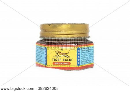 Chennai, India - October 19, 2020: Tiger Balm White Oinment Used To Relief Of Headache, Nasal Conges
