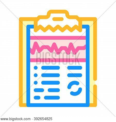 Medical Card Color Icon Vector Illustration Sign