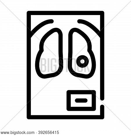 Fluorography Snapshot Line Icon Vector Illustration Sign