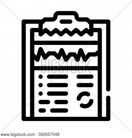Medical Card Line Icon Vector Illustration Sign