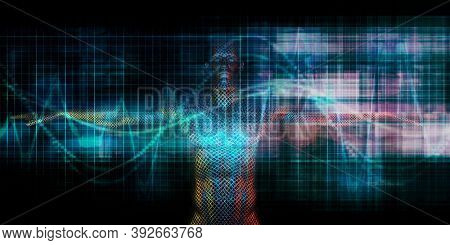 Healthcare Technology With a Human Body Scan Concept 3d Render