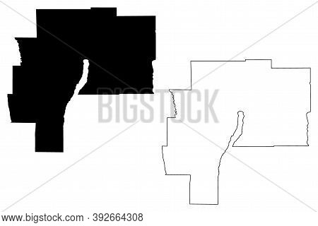Ontario County, New York State (u.s. County, United States Of America, Usa, U.s., Us) Map Vector Ill