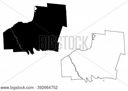 Oswego County, New York State (u.s. County, United States Of America, Usa, U.s., Us) Map Vector Illu