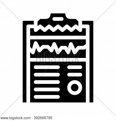 Medical Card Glyph Icon Vector Illustration Sign