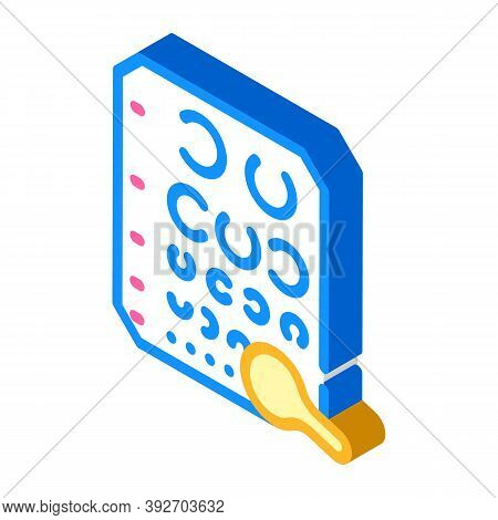 Golovin Table For Eye Examination Isometric Icon Vector Illustration