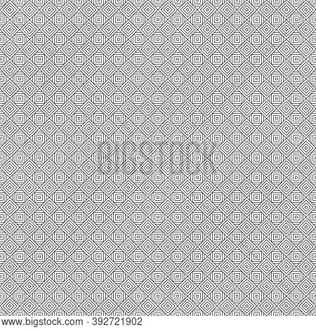 Ethnic Seamless Surface Pattern Design With Geometric Figures. Repeated Squares, Triangles, Lines Or