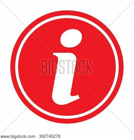 Information Help Icon, Helpdesk Info Bubble Desk. Vector Sing Isolated On White Background