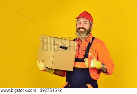 Shopping. Bachelor Day. Forced To Move. Man Courier Hold Boxes. Prepare For Moving. Rent House. Hips