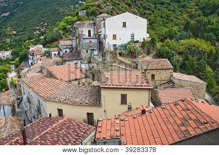Valsinni panoramisch uitzicht. Basilicata. Italië.