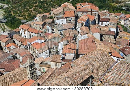 Valsinni panoramisch uitzicht. Basilicata. Italië.