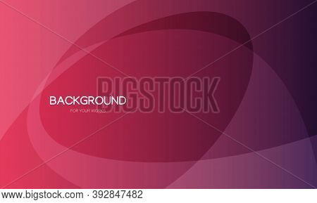 Pink Abstract Background With Transparent Geometric Shapes. Vector Illustration.