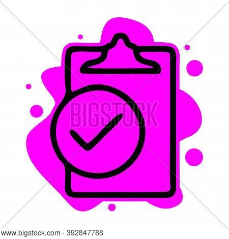 Singletasking Or Monotasking Icon With Checkmark And Clipboard