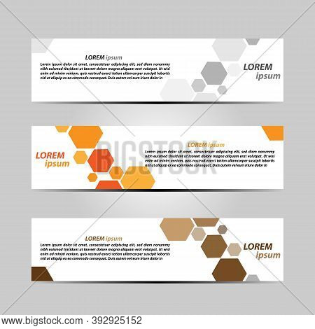 Banner Background Design Vector With Attractive And Simple Themes With Three Designs