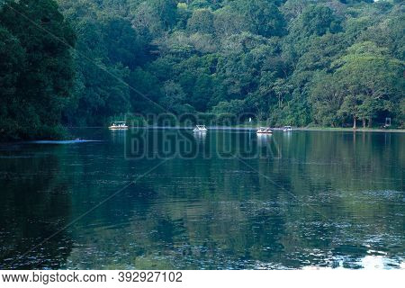 Boating At Pookkode  Lake, Wayanad, Kerala