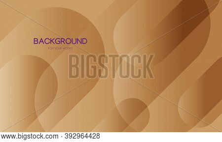 Brown Abstract Background With Geometric Shapes Composition.