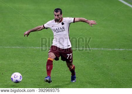 Milano, Italy. 26th October 2020. Henrix Hamleti Mkhitaryan Of  As Roma  During The Serie A Match Be