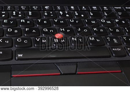 Belarus, Novopolotsk - November 02, 2020: Laptop Thinkpad On Table