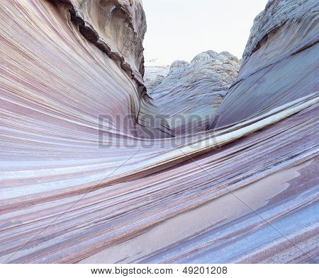 Bugtet geologiske folder