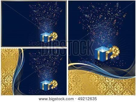 Background with present