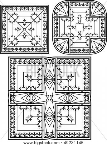 Cancello in ferro battuto, porta, recinzione, finestra, Grill, ringhiera design