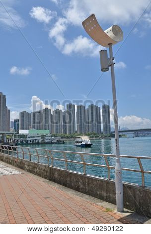 Hong Kong seaside landskap 
