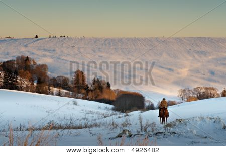 Reiter im winter